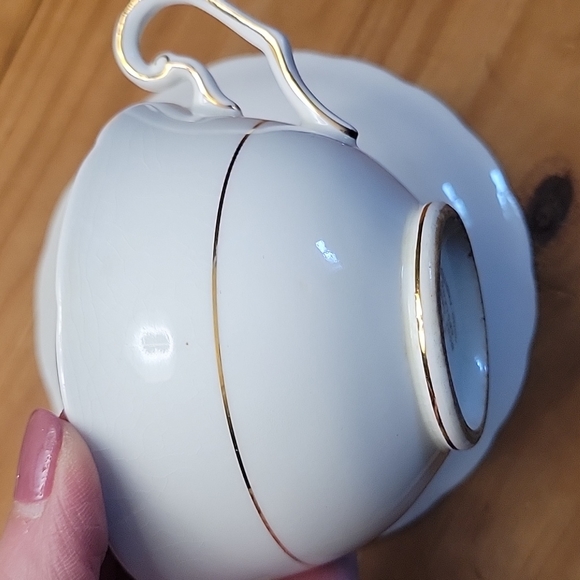 Victoria C&E 1940's Fine Bone China Teacup Set - Picture 7 of 8